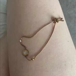 MICHAEL Michael Kors Gold Bracelet with Crystal Detail